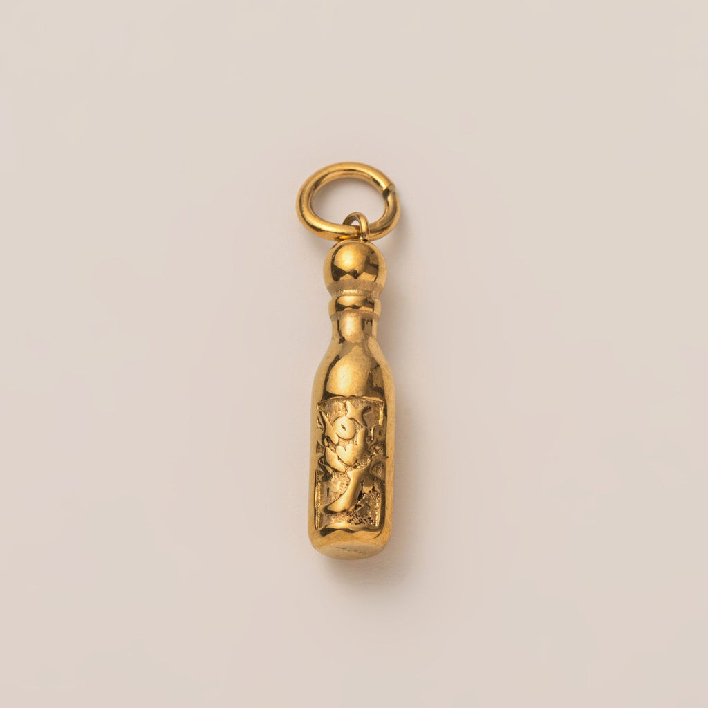 18K Gold Vacuum Plated Small Pendant Necklace