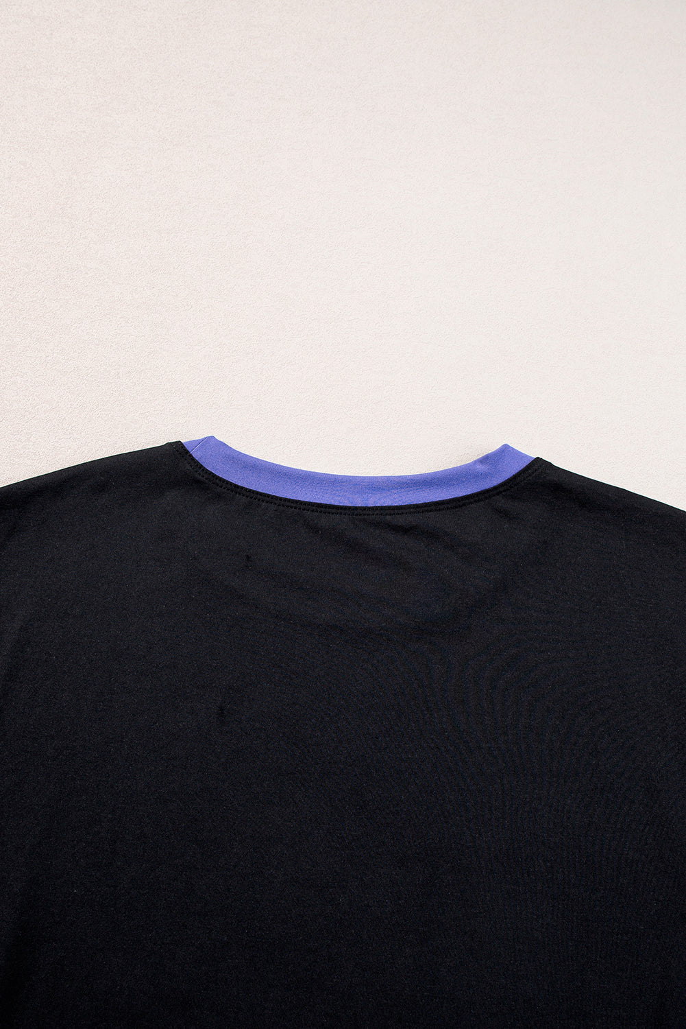 Colorblock Two Piece Set: Wide Leg Pants and Cap Sleeve Tee