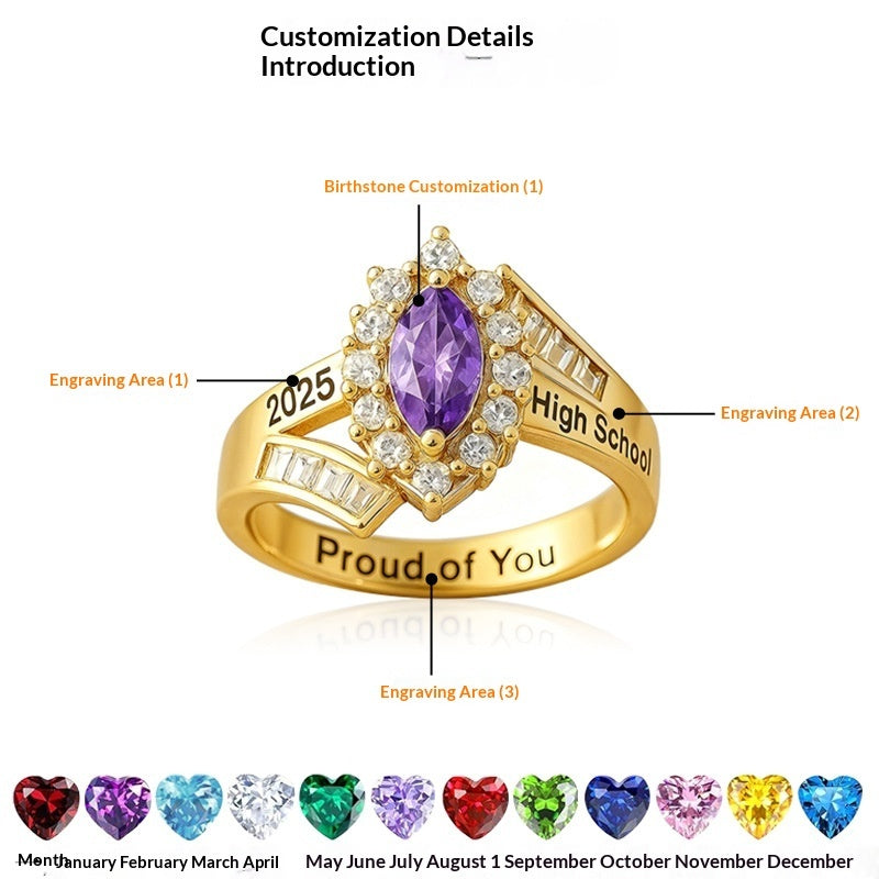 December Birthstone Class Ring