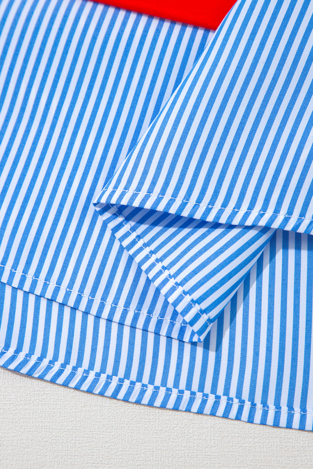 Faith Dolman Short Sleeve Top in Red and White Stripe