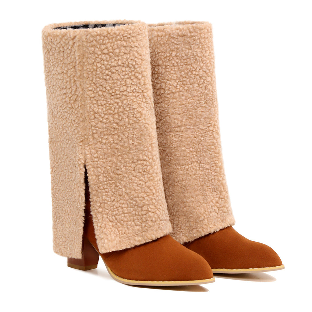 Ladies' Fashion Plush Trouser Leg Boots for Autumn/Winter