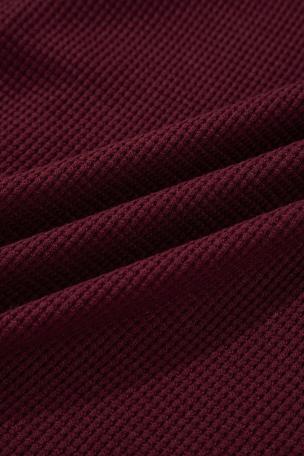 Waffle Zip Up Snap Button Hooded Jacket