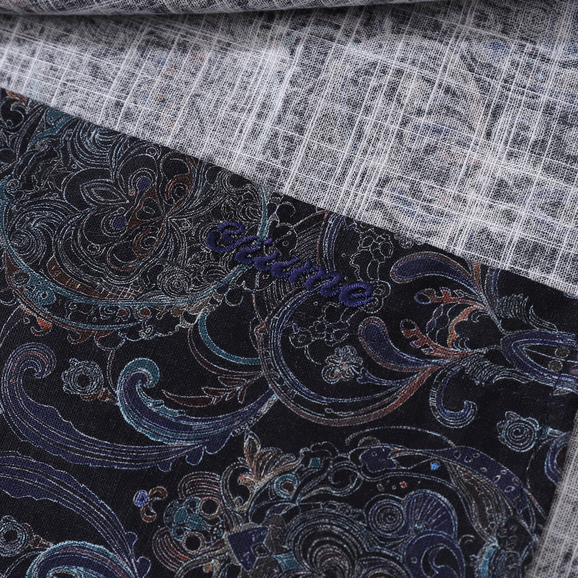 Men's Symmetrical Aesthetic Long Sleeve Cotton Button-Down Shirt