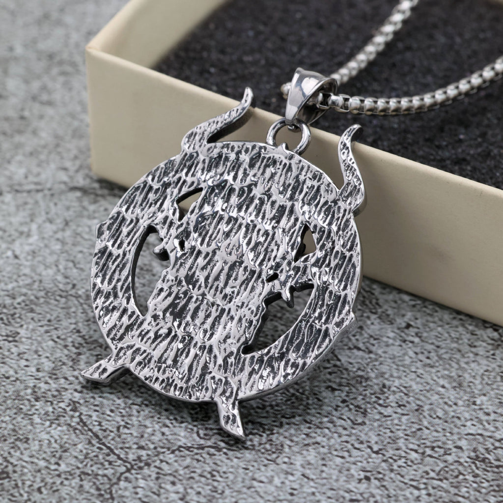Vintage Stainless Steel Viking Mens Pendant