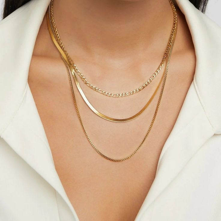 18k Gold Plated Minimalist Hip-Hop Chain Necklace for DIY Styling