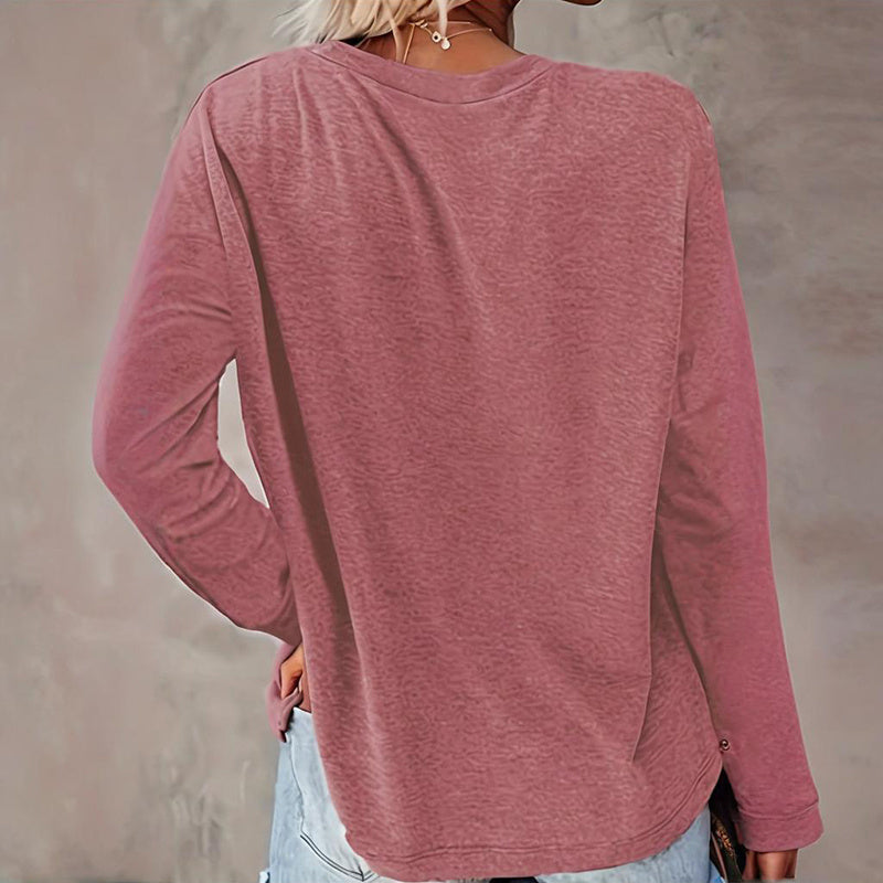 Women Christmas Tree Graphic Long Sleeve T-Shirt Holiday Top