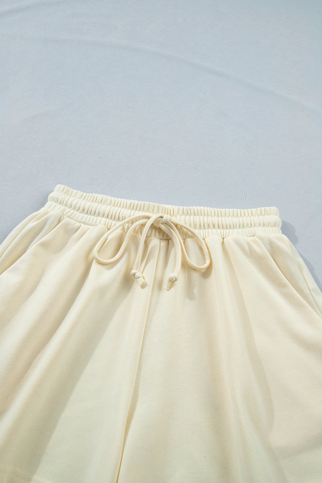 Leopard Bow Patch V-Neck Tee and Drawstring Shorts Set - Image 5