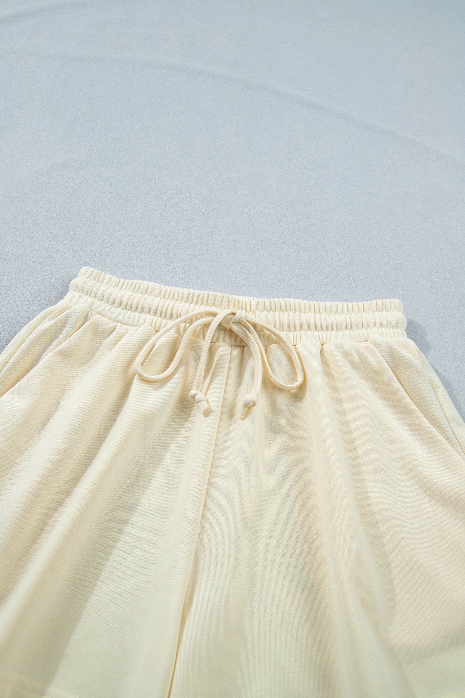 Leopard Bow Patch V-Neck Tee and Drawstring Shorts Set - Image 5