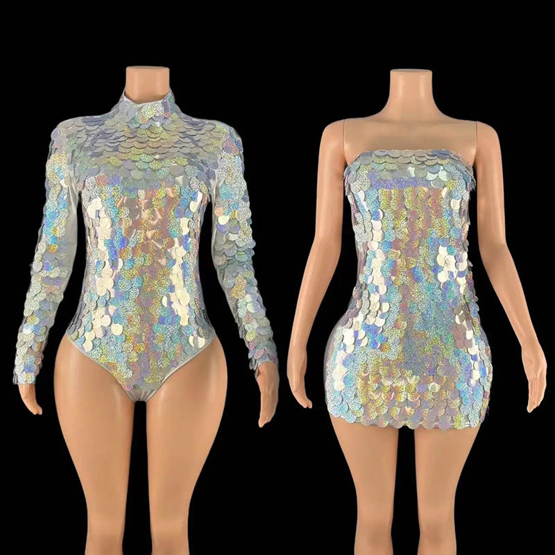 Women's Disco Jumpsuit for Bar Parties