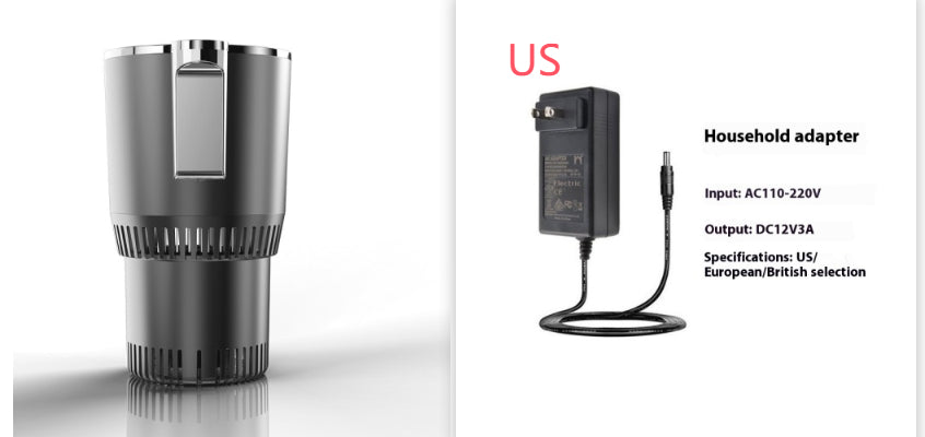 2-in-1 Smart Car Cup Holder Warmer and Cooler with Digital Display