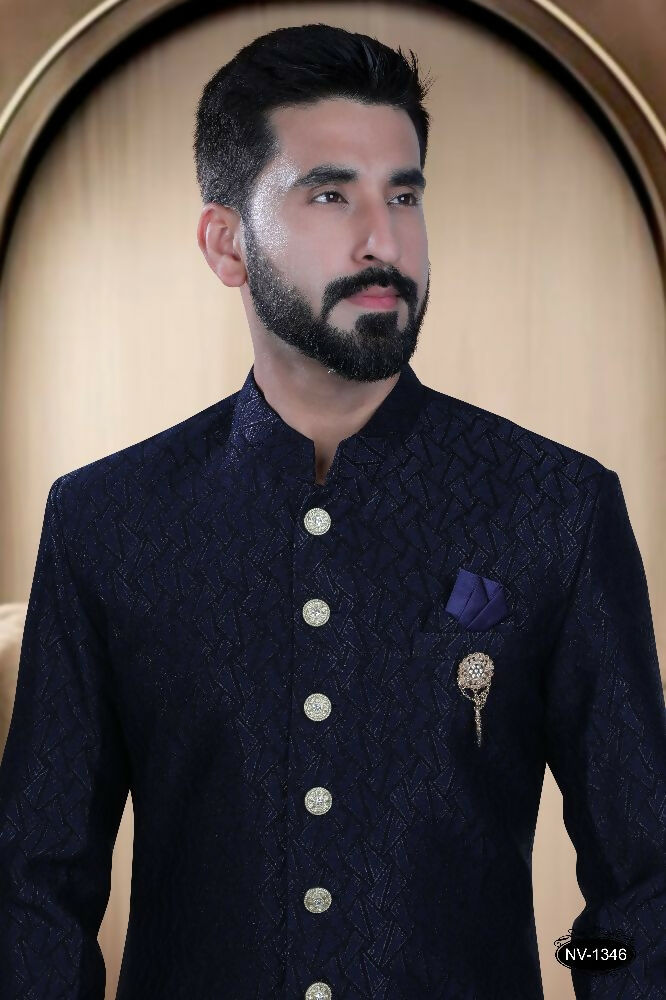 Boys' Blue TR Kurta and Pyjama Set for Ethnic Festive Wear