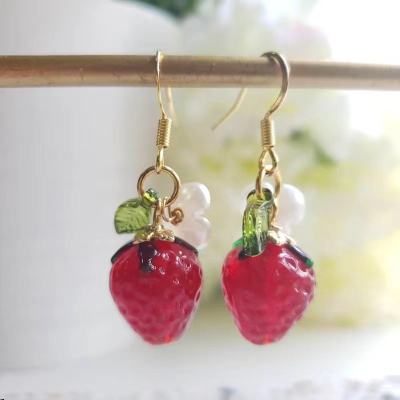Whimsical Leaf Pendant Earrings in Vibrant Creative Resin Colors
