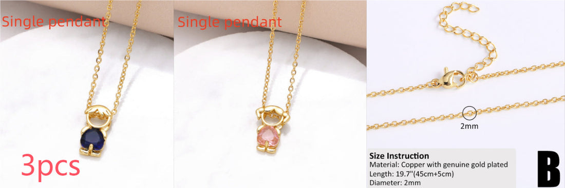 18k Gold Plated Minimalist Hip-Hop Chain Necklace for DIY Styling