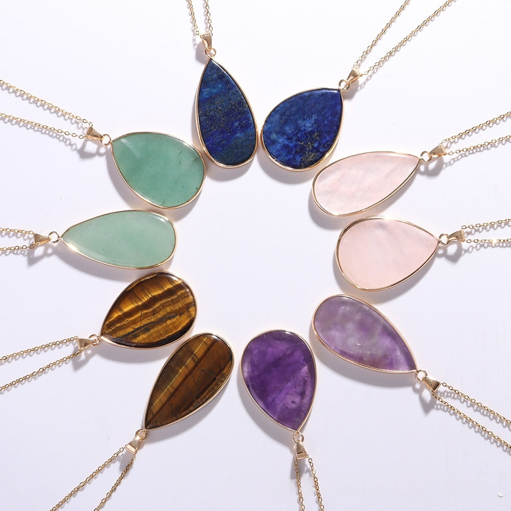 Versatile Minimalist Amethyst Clavicle Chain Distinctive Style