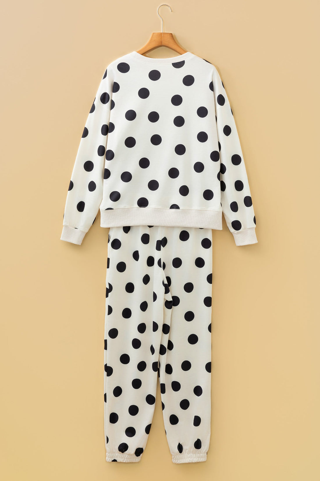 Polka Dot Pullover and Jogger Pants Set