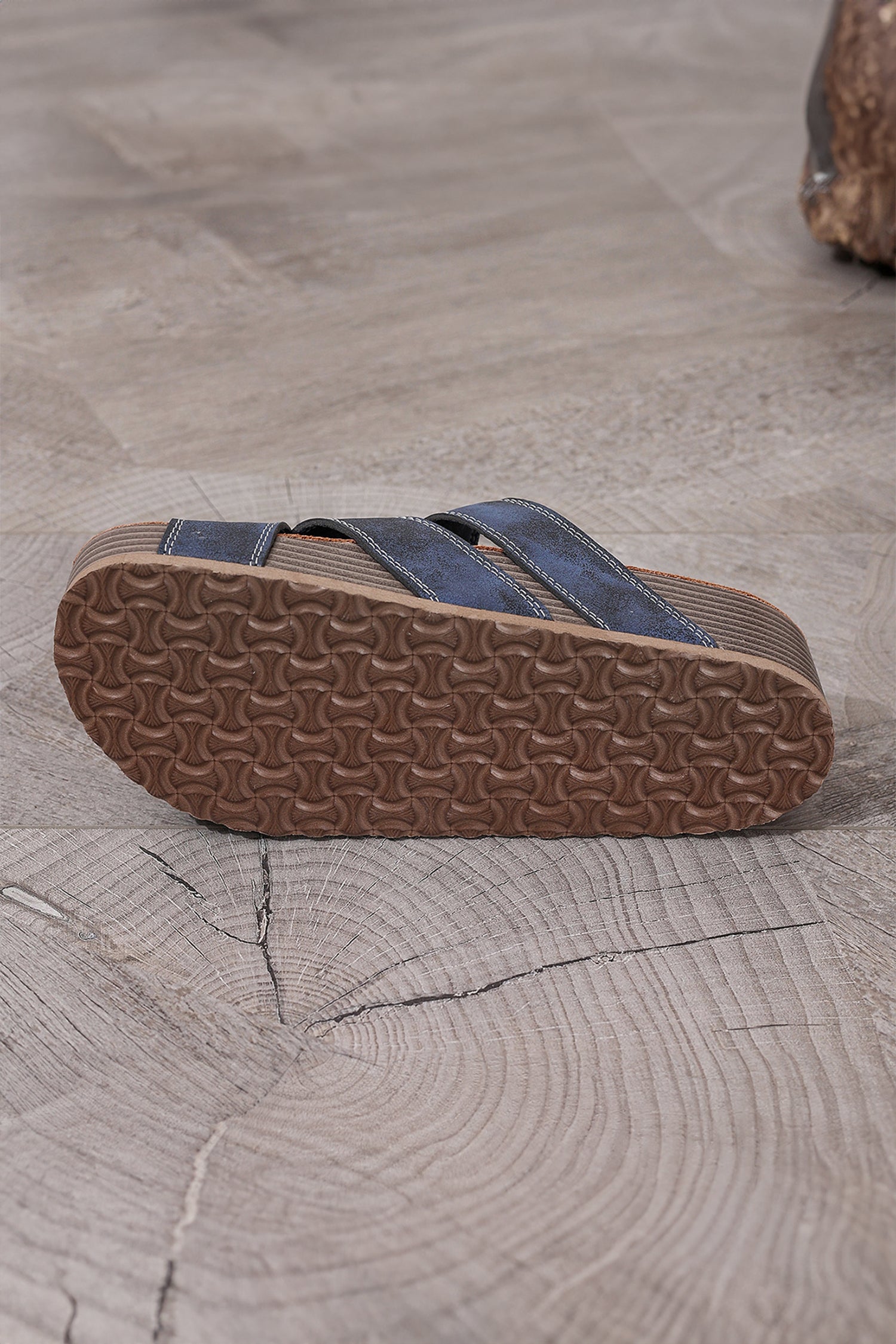 Kayla Band Retro Platform Slippers - Casual Bohemian Wedge Sandals