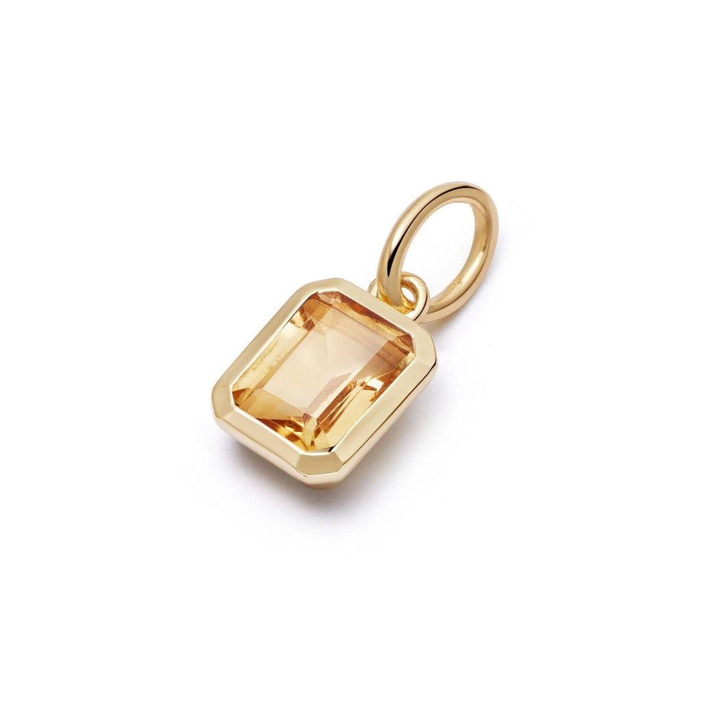 18K gold letters with birthstone design exquisite dazzling necklace