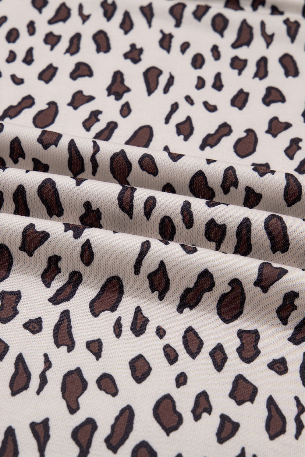 Leopard Patchwork Zip-Up Collar Mini Dress