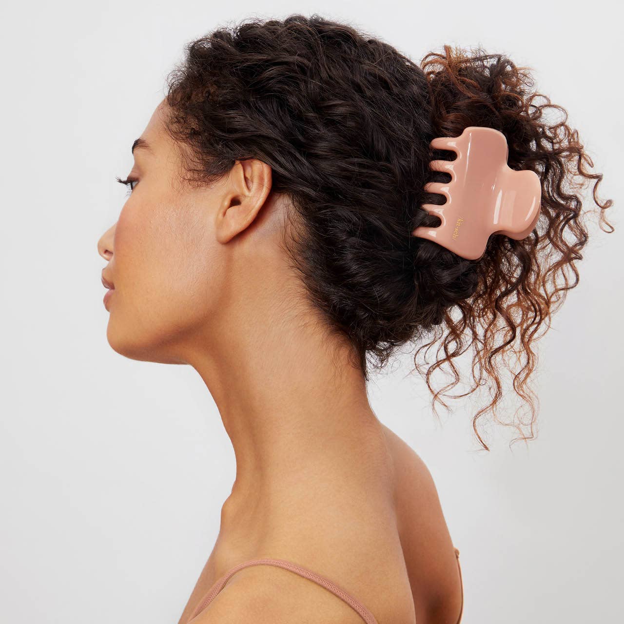 Recycled Plastic Puffy Cloud Clip - Rosewood