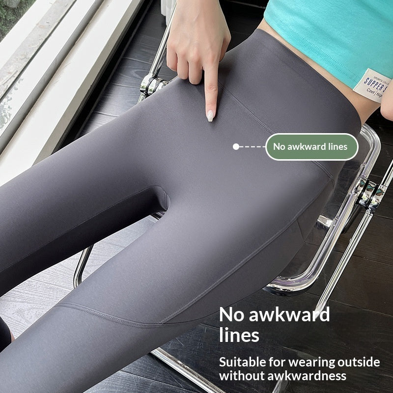 Tummy-Control Shapewear Leggings – High-Stretch Cropped Pants