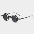 Pure Titanium Small Round Sunglasses Retro Luxury Shades