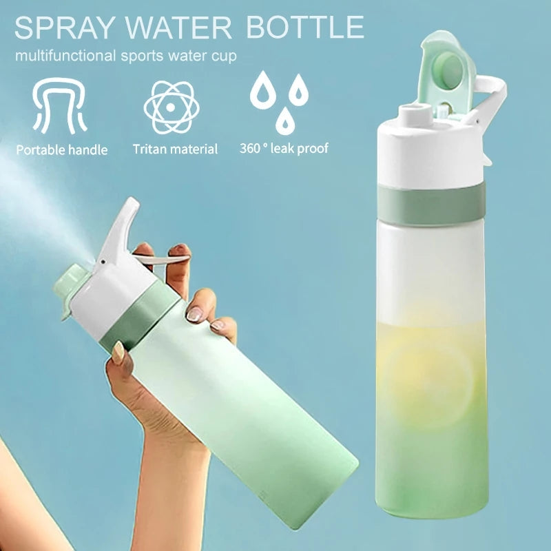Large Capacity Spray Water Bottle for Sports Fitness and Travel