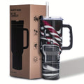 40oz Patriotic Stainless Steel Tumbler with Handle