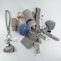 13-Piece Diamond Inlay Mini Lipstick Keychain Set Bag Charms