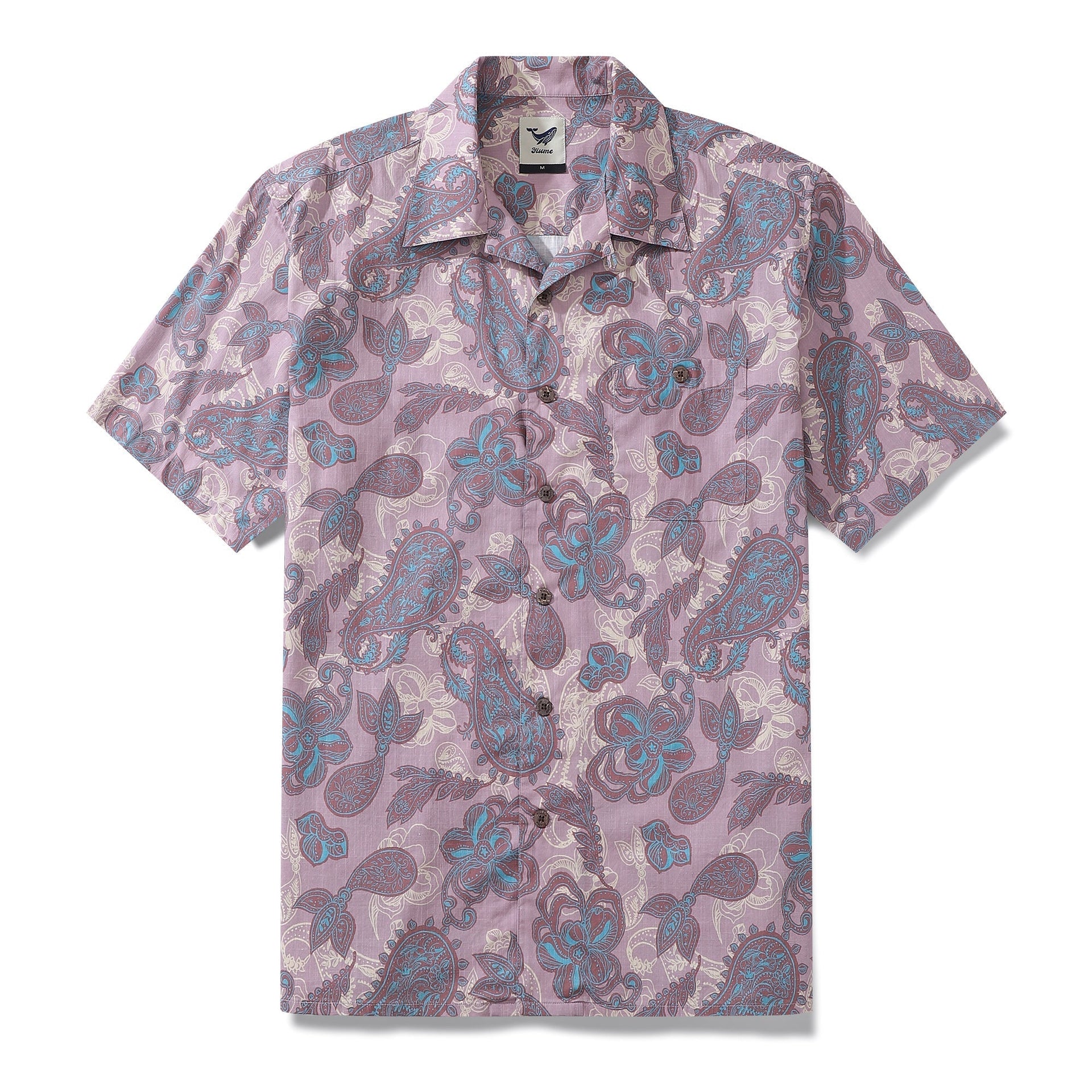 1920s vintage style Eastern Journey Hawaiian shirt in 100% cotton with camp collar.