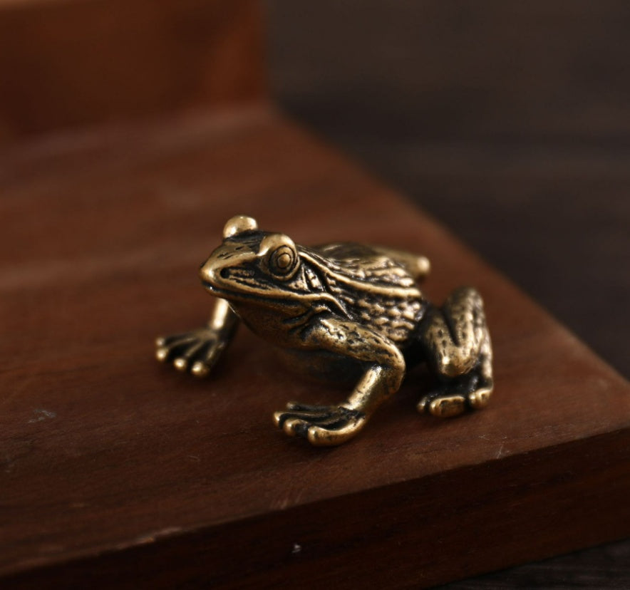 Decoration Copper Tea Ornaments Small Copper Water Frog