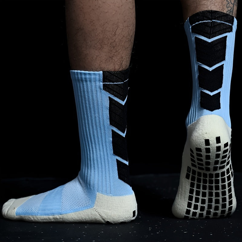 Non-Slip Soccer Grip Socks with Towel Bottom for Enhanced Performance and Stability in Sports