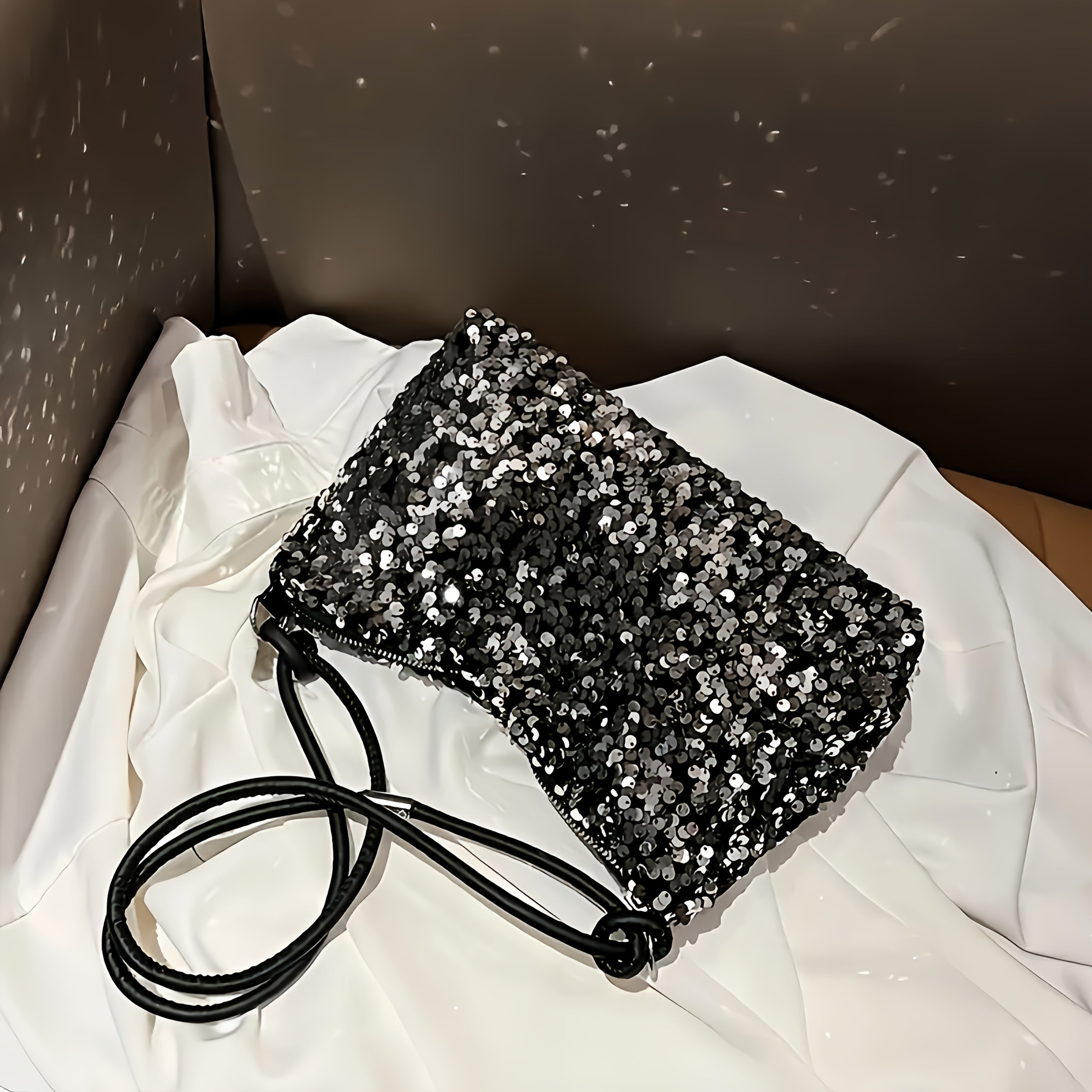 Sequin Shoulder Bag Stylish Spacious  EyeCatching