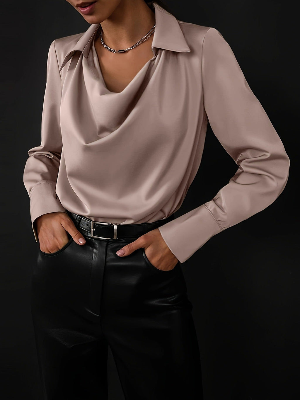 Chic Elegant Long Sleeve Blouse