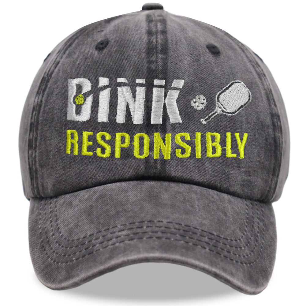 Pickleball Baseball Caps – Adjustable Embroidered Cotton Hats