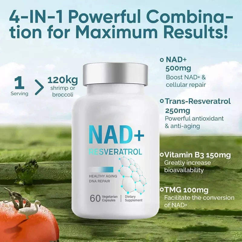 NAD Nicotinic Acid Dietary Supplement Capsules