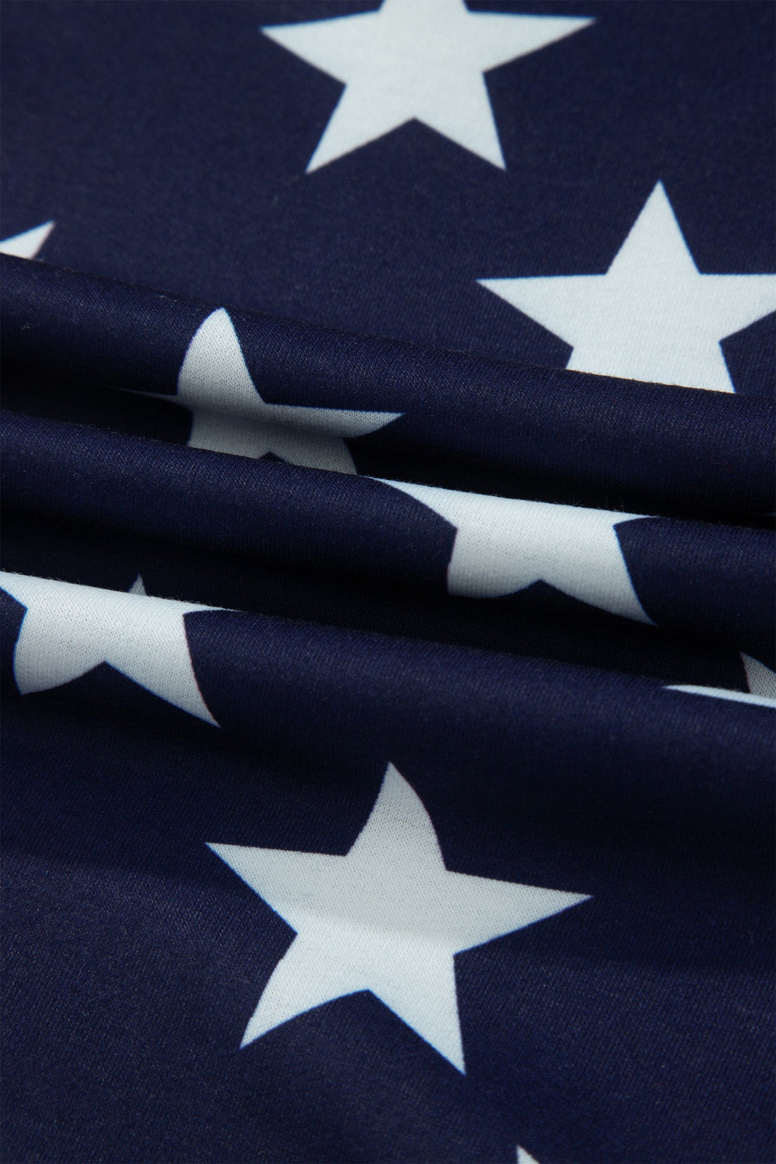 USA Flag Stars & Stripes Zip Collar Oversized Sweatshirt