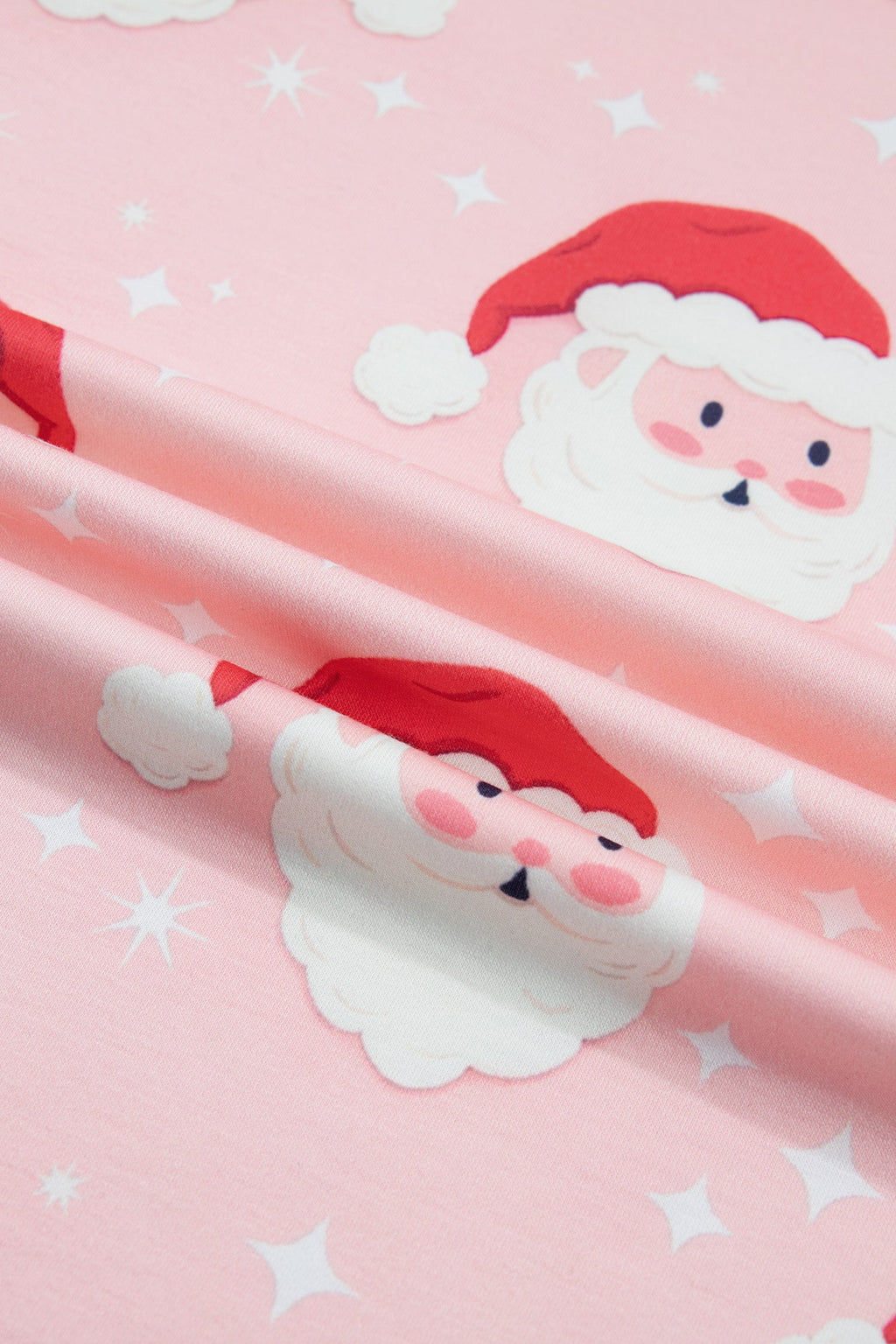 Christmas Santa Raglan Top & Pants Pajama Set