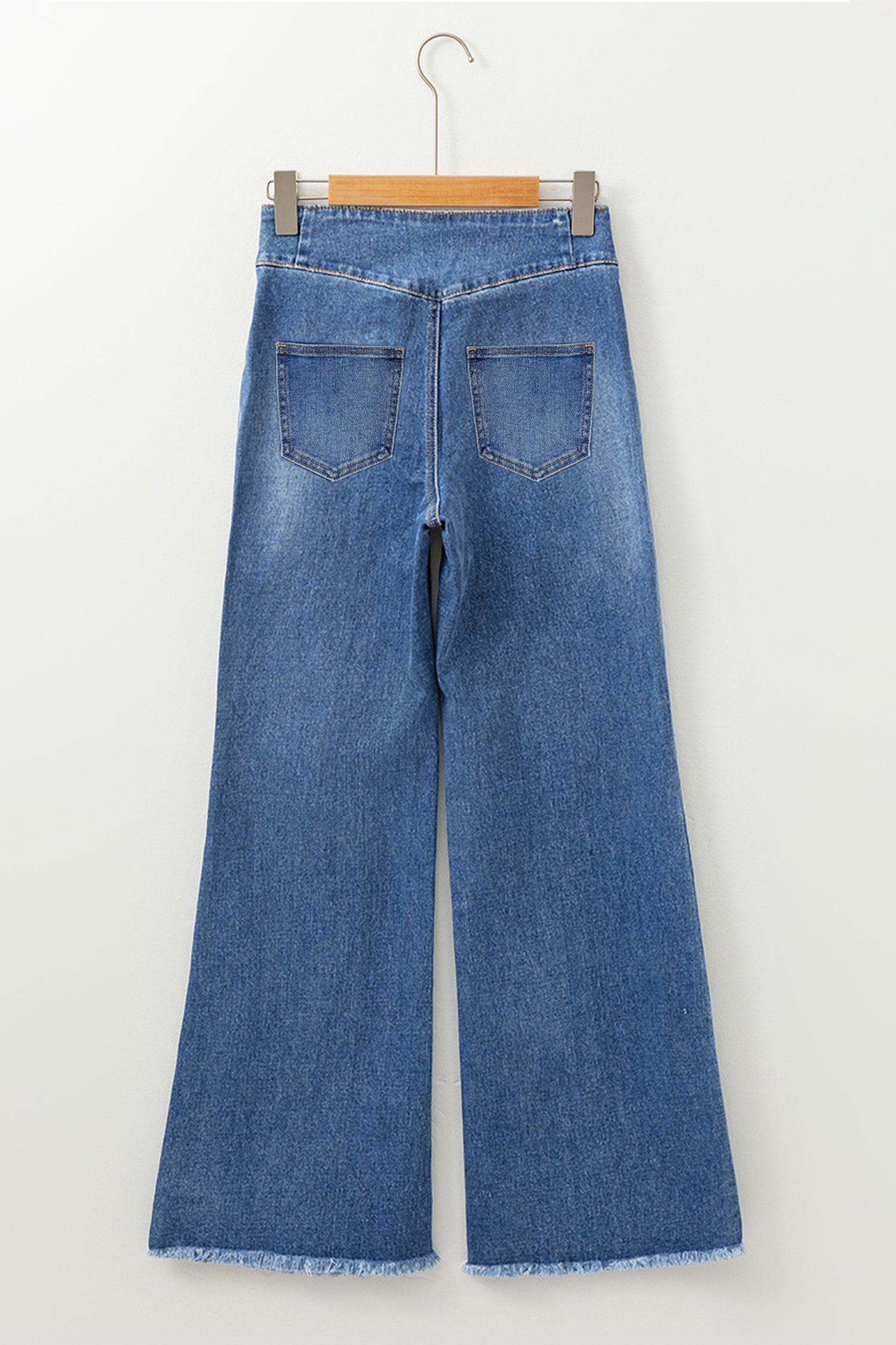 Jaylani Raw Hem Flare Jeans