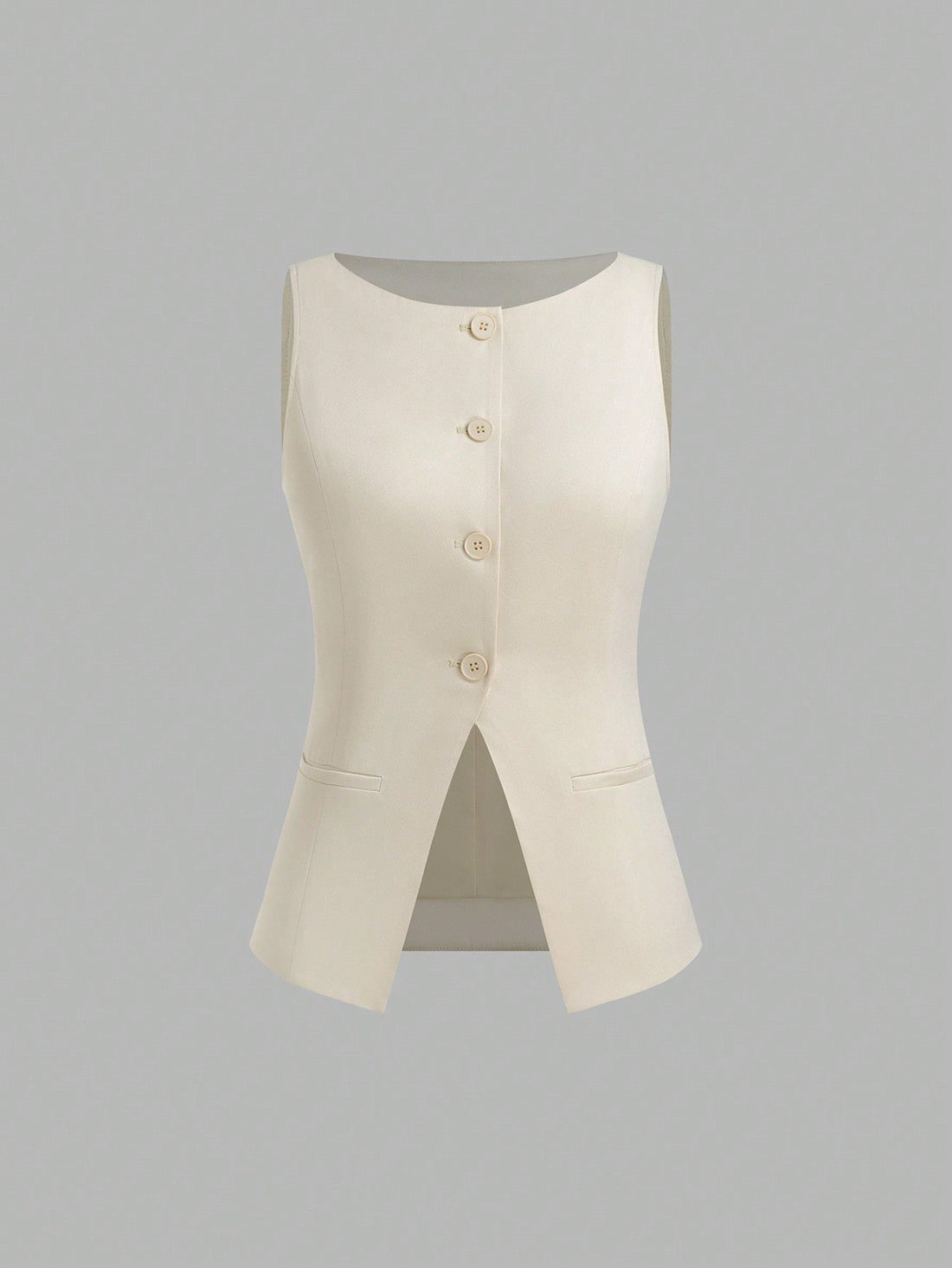 Women’s Minimalist Cinched-Waist Camisole – Single-Breasted Summer Tank