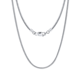 925 Sterling Silver Elegant  Snake Chain Necklace with Secure Lobster Clasp