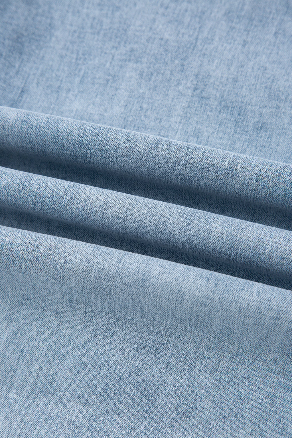 Beau Blue Bow Knot Side Detail Straight Leg Loose Jeans