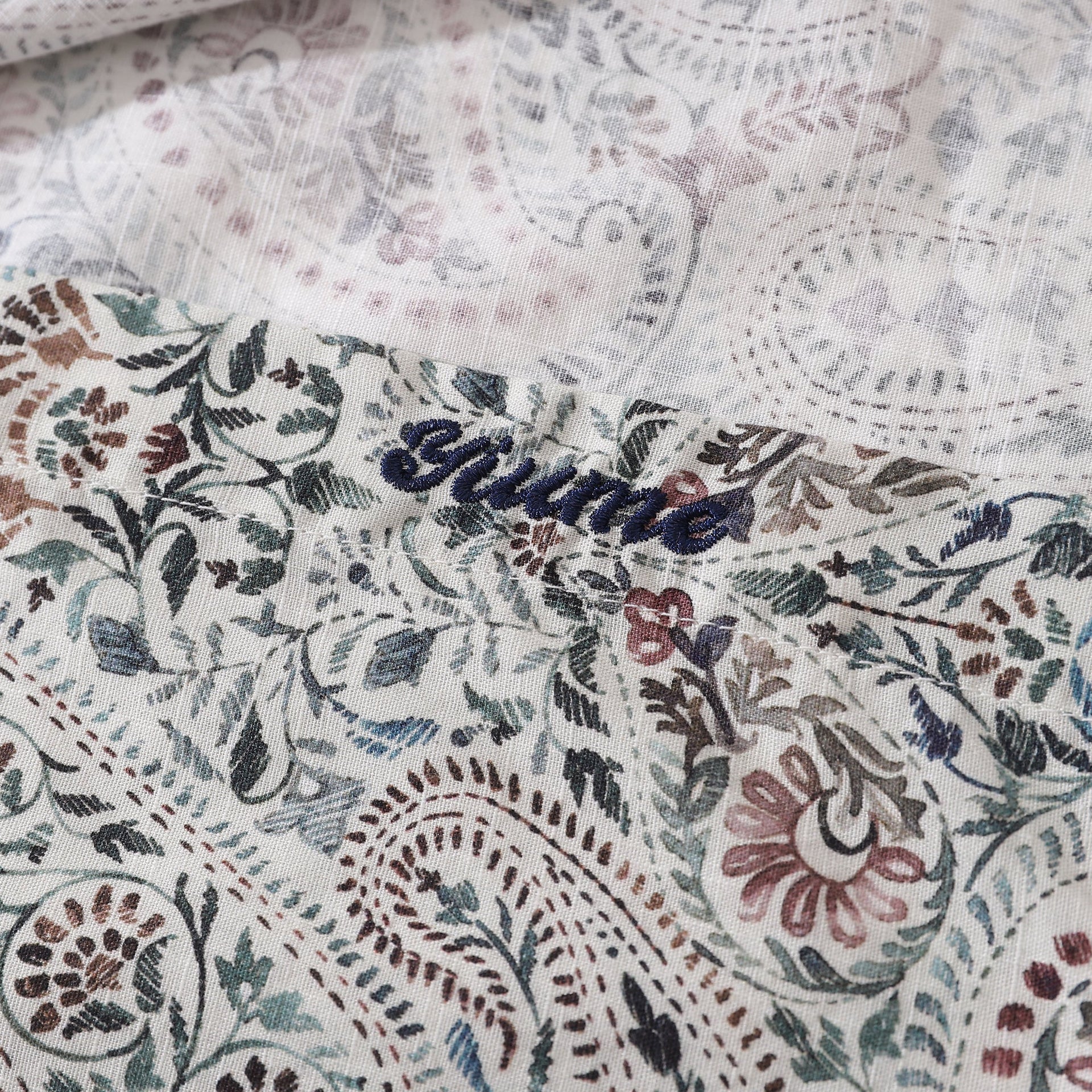 Men's Paisley Print Long Sleeve Cotton Aloha Button-Down Shirt