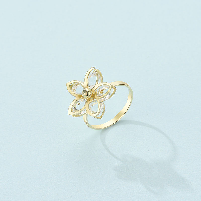 Fashion New Ladies Copper Ring Geometric Copper Ring