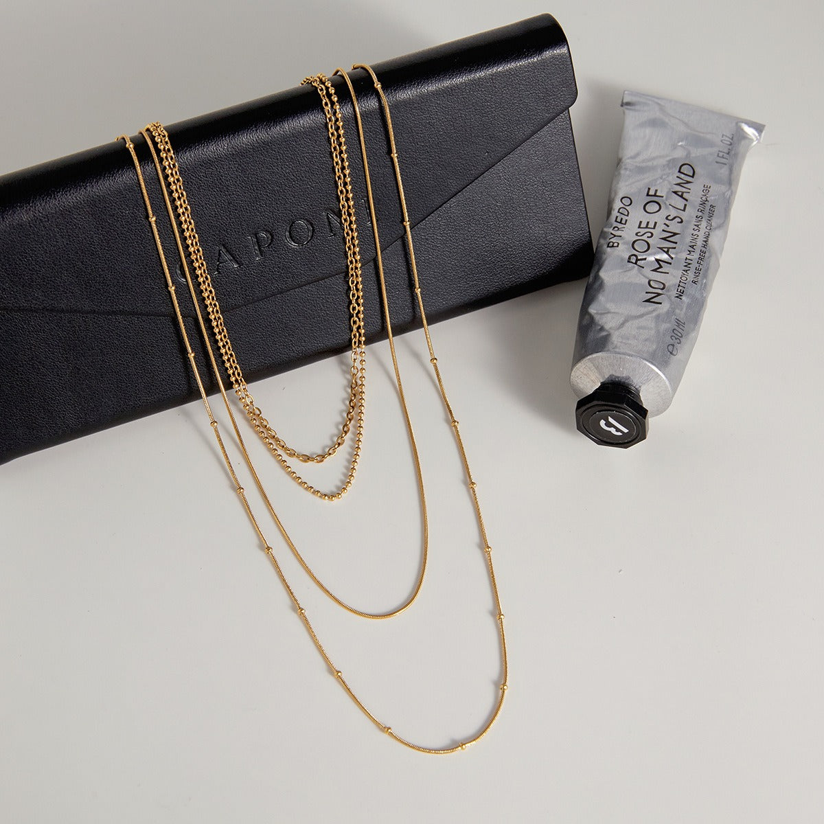18K Gold Layered Titanium Steel Necklace