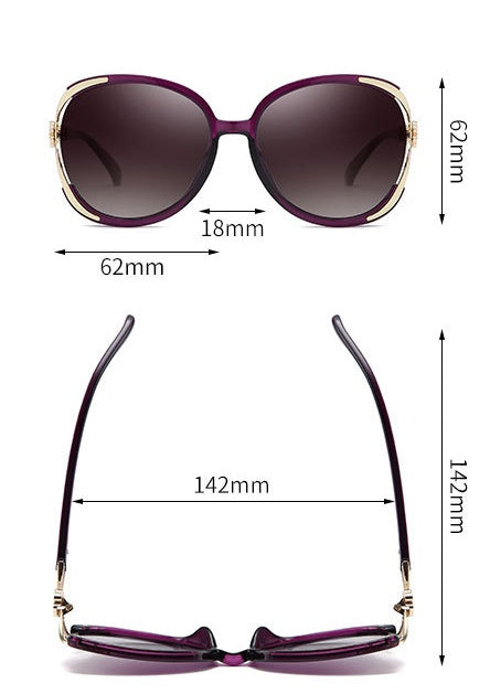 Women’s Polarized Sunglasses - Oversized Cat-Eye & Retro Frames