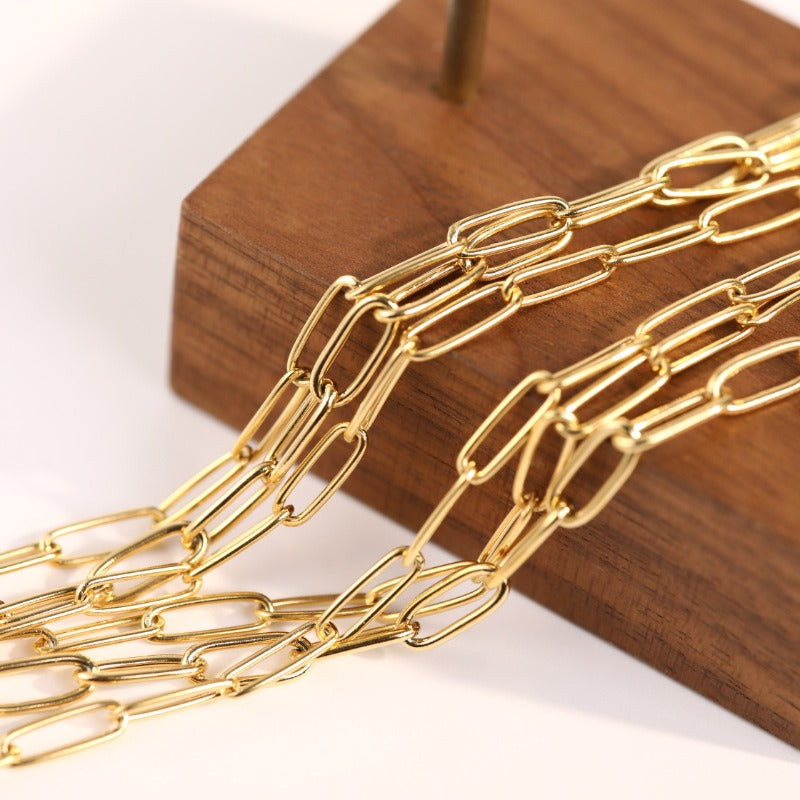 18K Gold Vacuum Plated Small Pendant Necklace
