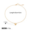 18K gold heart with the letters "MOM" exquisite design of the necklace and ring set