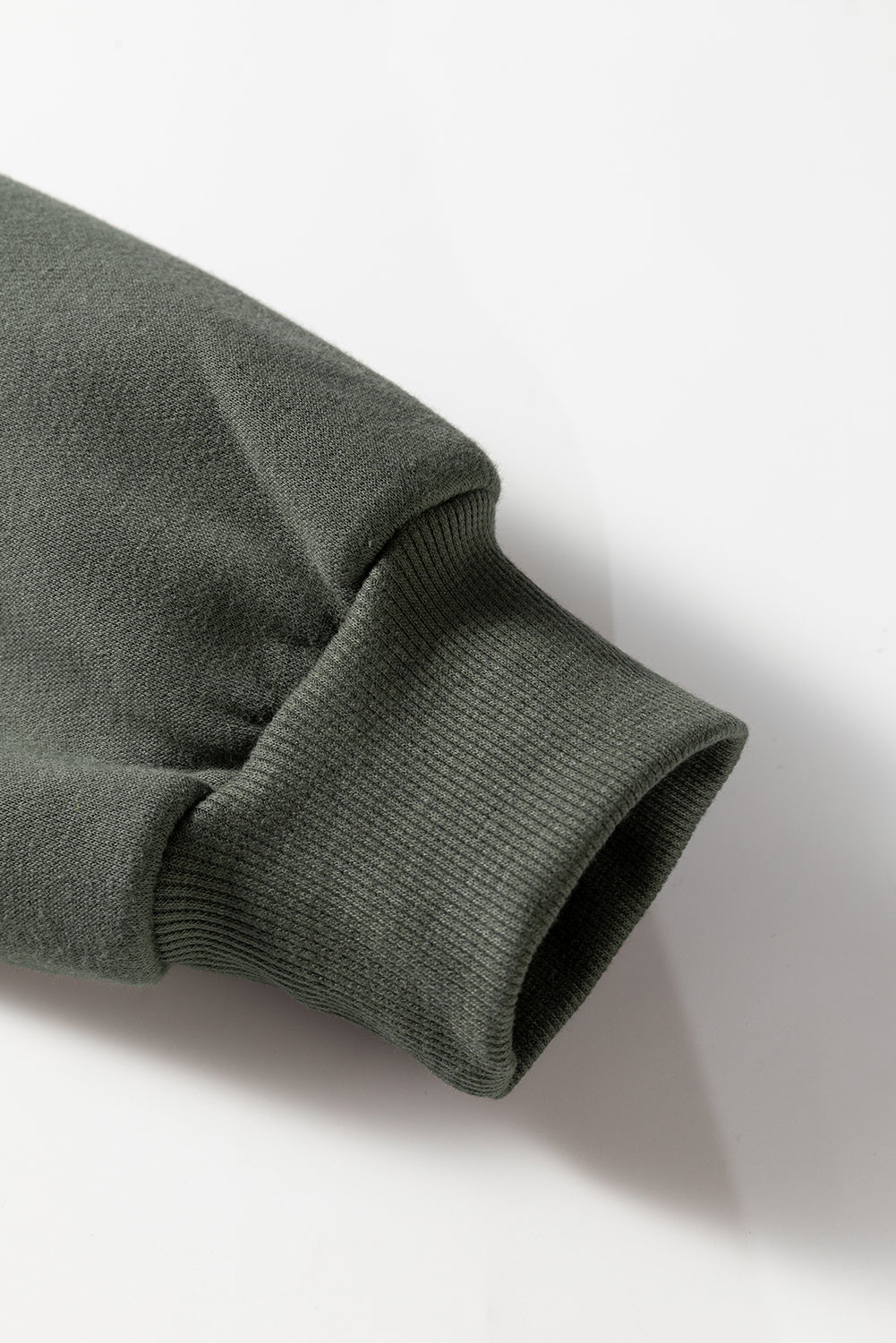 Solid Fleece Lined Drawstring Hoodie