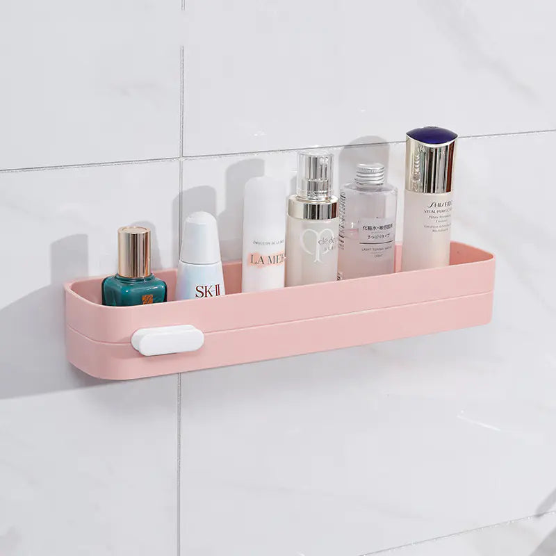 Wall-Mounted Bathroom Storage Rack with Towel Holder