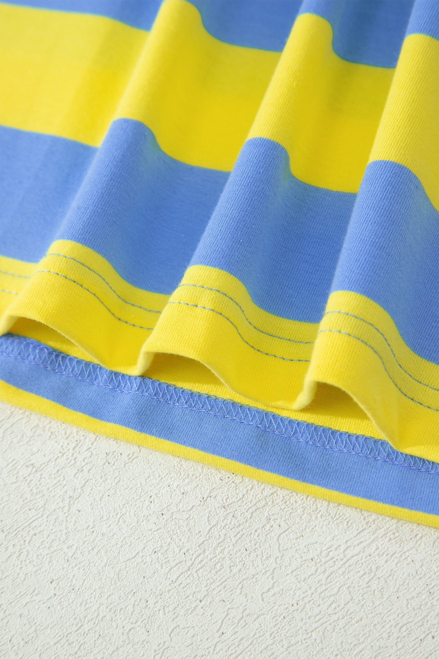 Yellow Stripe Dolman Tee and Drawstring Skort Athletic 2Pc Set
